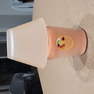 Peach Jar Candle & Matching Glass Shade!!